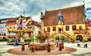 Main Square of Molsheim, France