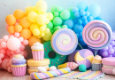 Rainbow Balloons and Sweets
