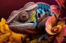 Chameleon on a Flower